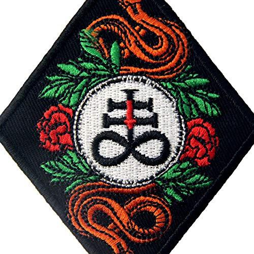 リバイアサン・クロスサタンの十字架刺繍のバッジのアイロン付けまたは縫い付けるワッペン｜good-deal｜02