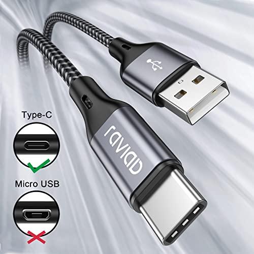 RAVIAD USB Type C ケーブル【3m/2本セット】タイプ C ケーブル 3A 急速充電 高速データ転送 高耐久ナイロン編み USB-A to USB-C ケーブル Xiaomi Re｜good-deal｜02