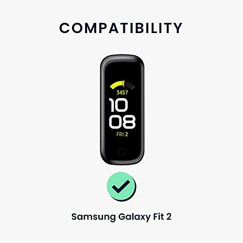 2x ベルト 対応: Samsung Galaxy Fit 2 バンド - シリコンバンド ソフト TPU 耐久性 ダークグレー/深緑色｜good-deal｜06