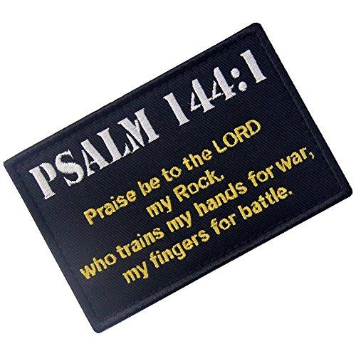 聖書PSALM 144:1刺繍入りマジックテープワッペン｜good-deal｜03
