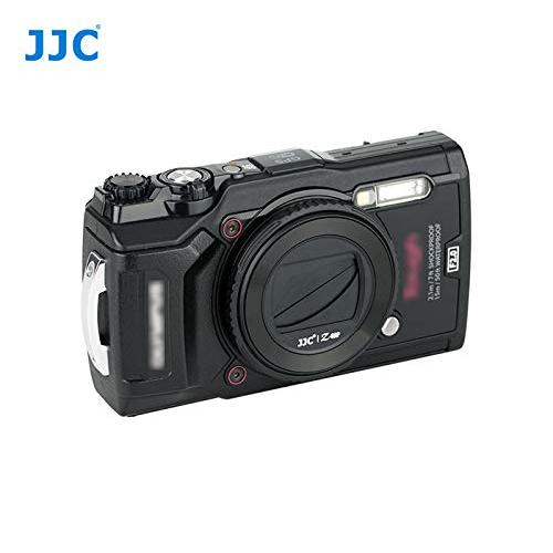 JJC オリンパス レンズキャップ カメラ レンズフード Olympus TG-6 TG-5 TG-4 TG-3 TG-2 TG-1 に対応 LB-T01 互換 当店オリジナルロゴ入りクリーナー｜good-deal｜09