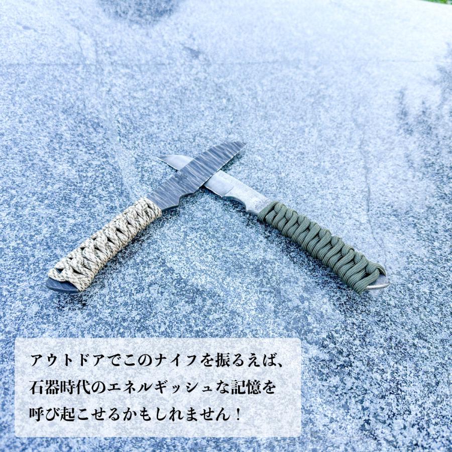 ZERO鍛治＞カスタムナイフ 石器ナイフ 鍛造加工 アウトドア