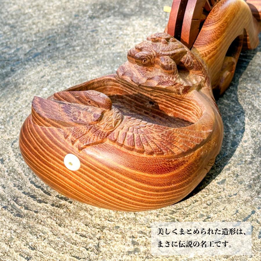 鶴 亀 墨壺 限定価格 墨壺の名工 坪俊作 鶴亀墨壺