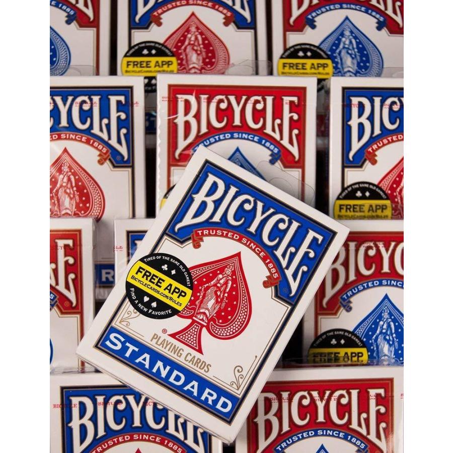 トランプ BICYCLE バイスクル マジック ポーカーサイズ 1ダース 赤青 各6個 12個セット バイシクル 手品 マジシャン御用達 カー… :co-417:GOOD ITEM 通販 bicycle ゴールドスタンダード 青4ダース