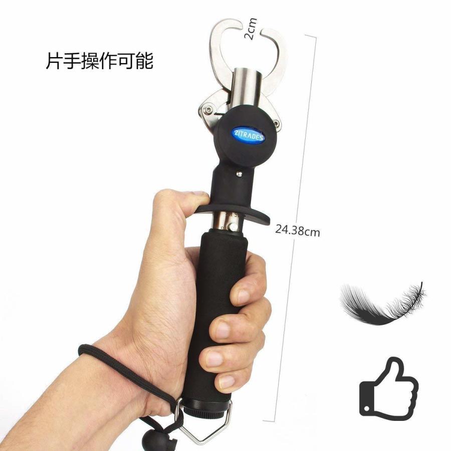 フィッシュグリップ 卓抜 キャッチャー メジャー ボガクリップ 魚掴み 