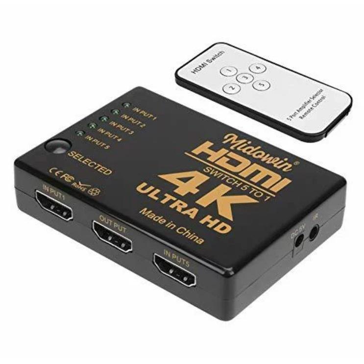 HDMI セレクター リモコン付き 高画質 4K対応 3入力1出力 電源不要 3 