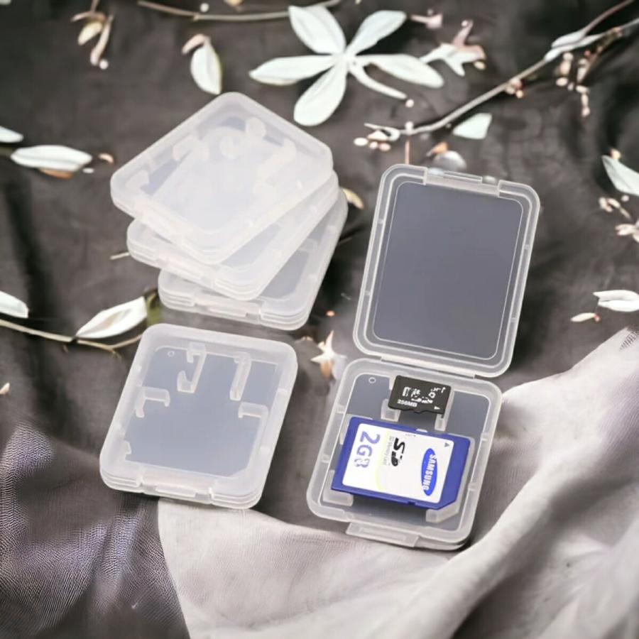 SDカードケース SD MicroSD 2枚収納 クリア | 
