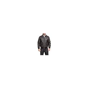 【並行輸入品】Landing Leathers メンズ エアフォース A 2 ゴートスキン レザー フライト ボンバージャケット ブラウン XLの画像