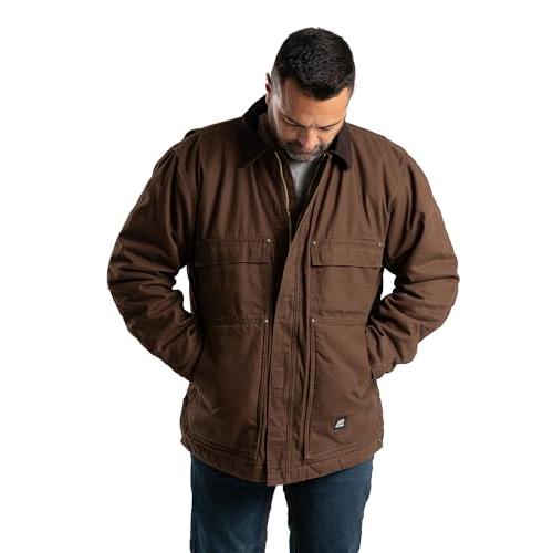 【並行輸入品】Berne メンズ ハートランド ウォッシュドチョアコート, バーク, Large Berne Men's Original Waの画像