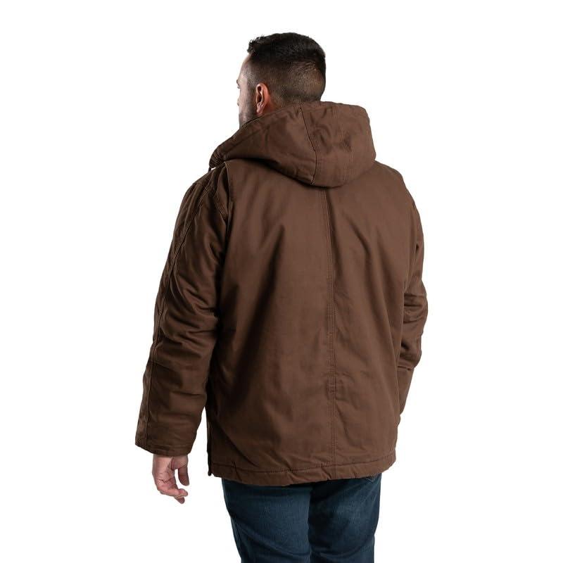 【並行輸入品】Berne メンズ ハートランド ウォッシュドチョアコート, バーク, Large Berne Men's Original Waの画像