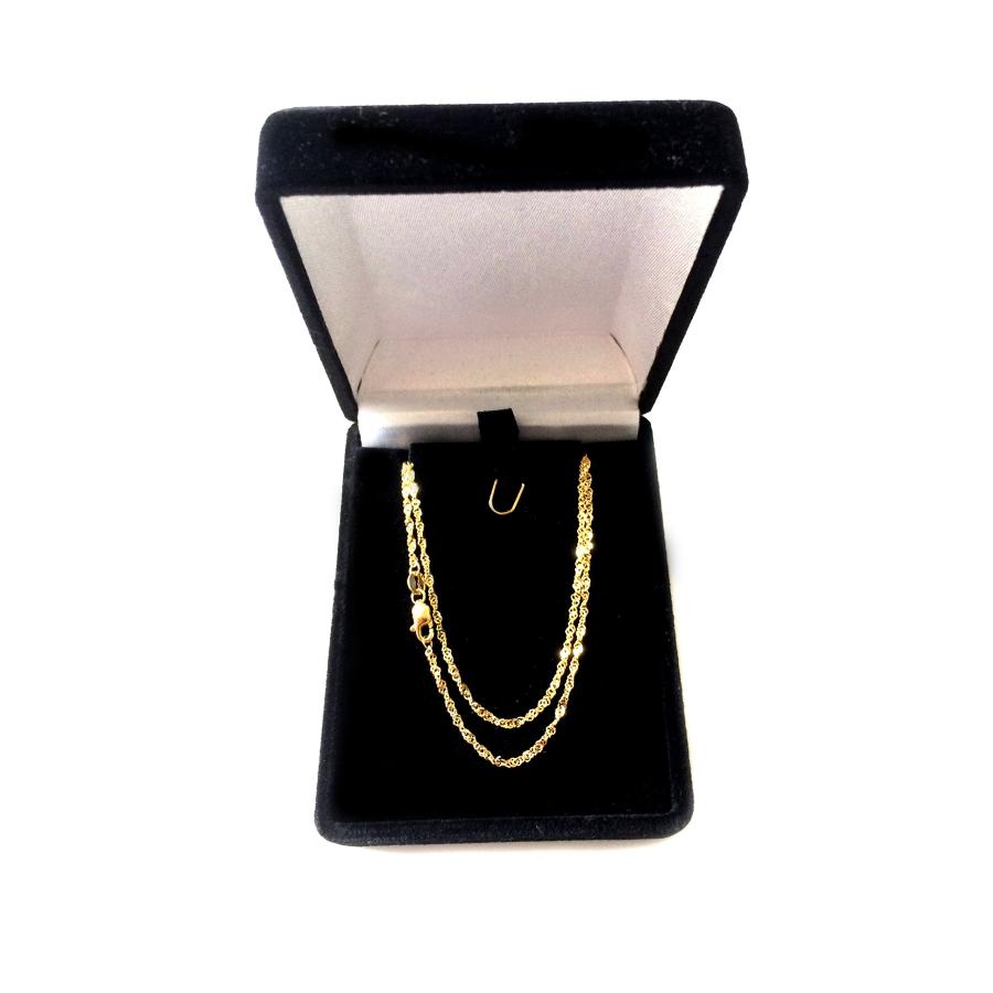 【並行輸入品】[JewleryAffairs] 14kイエローゴールドシンガポールチェーンネックレス、1.5mm、20 " Jewelry Af_9