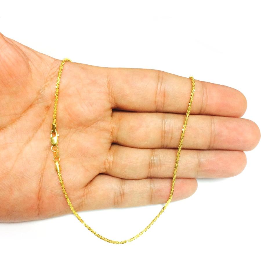 【並行輸入品】14kイエローゴールドスパークルチェーンネックレス、1.5mm、16inch　_4