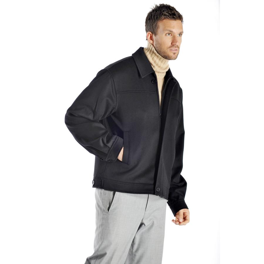 【並行輸入品】メンズカシミアジャケット カラー: ブラック Cashmere Boutique: Men's Cashmere Jacket (の画像