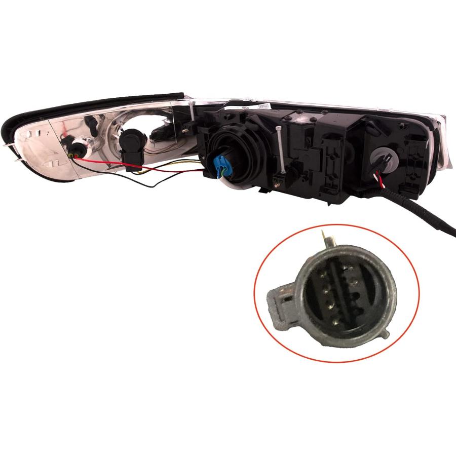 【並行輸入品】HEADLIGHTSDEPOT ヘッドライト 1998-2002 リンカーンタウンカー 右助手席側ハロゲンヘッドランプアセンブリ　_1
