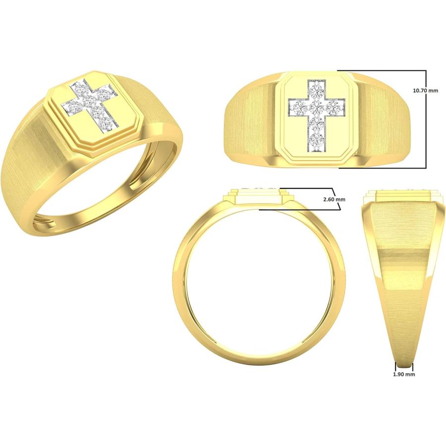 【並行輸入品】Dazzlingrock Collection(ダズリングロック コレクション) 0.10カラット(ctw) 10Kラウンドダイヤモンドの画像