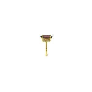 【並行輸入品】K14 Yellow Gold Natural Garnet Solitaire Ring   Size 6.5 Galaxy Gの画像