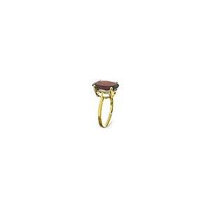 【並行輸入品】K14 Yellow Gold Natural Garnet Solitaire Ring   Size 6.5 Galaxy Gの画像