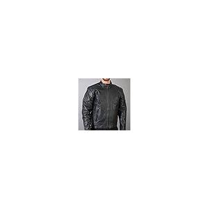 【並行輸入品】Hot Leathersブラックオートバイジャケット 48 ブラック JKM1010BLK48 Leather Motorcyclの画像
