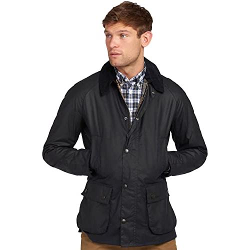 【並行輸入品】Barbour Men's Ashby Wax Jacket, Black, Lの画像