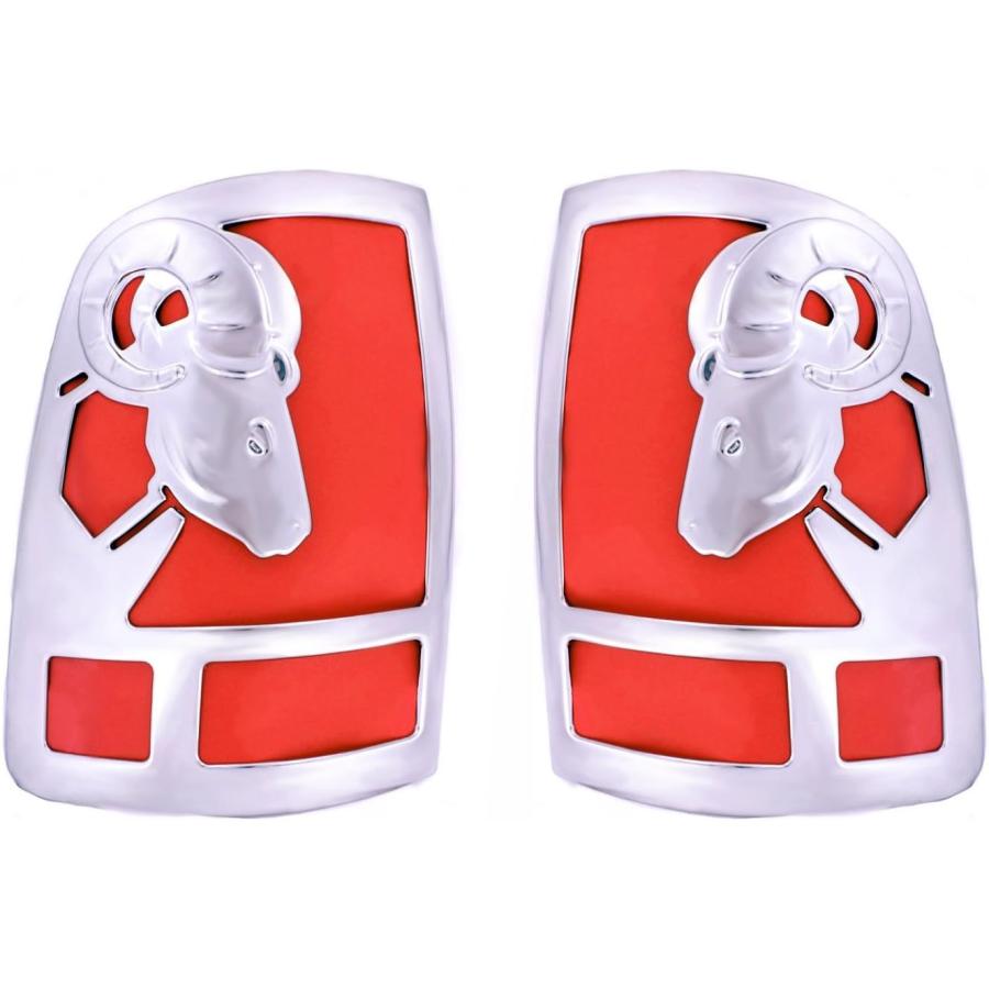 【並行輸入品】Big Horns Tail Light Covers For Dodge ~ Ram Pickup ~ 2009-2016 - Chrの画像
