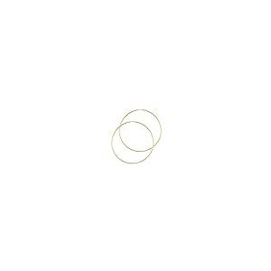 【並行輸入品】14?K黄色ゴールド1.5?MM厚さエンドレスフープイヤリング? ?8異なるサイズAvailable 14k Yellow Golの画像