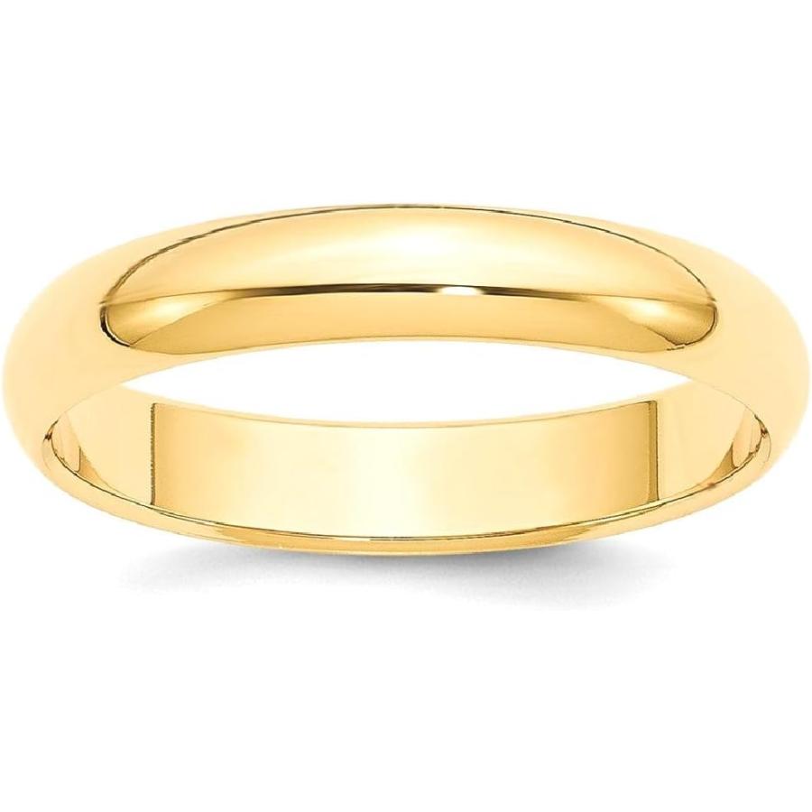 【並行輸入品】IceCarats  デザイナージュエリー14 K 4 Mm半円形ウェディングバンドリングの画像