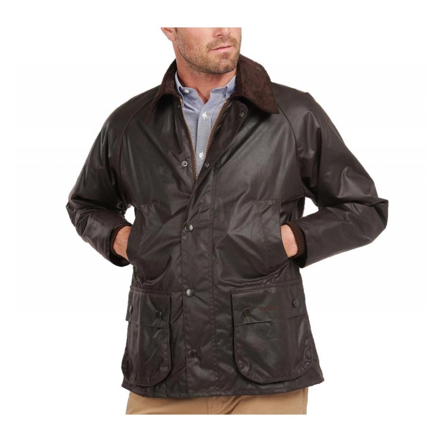 【並行輸入品】Barbour OUTERWEAR メンズ US サイズ: 36 カラー: ブラック Barbour Bedale Wax Jacの画像