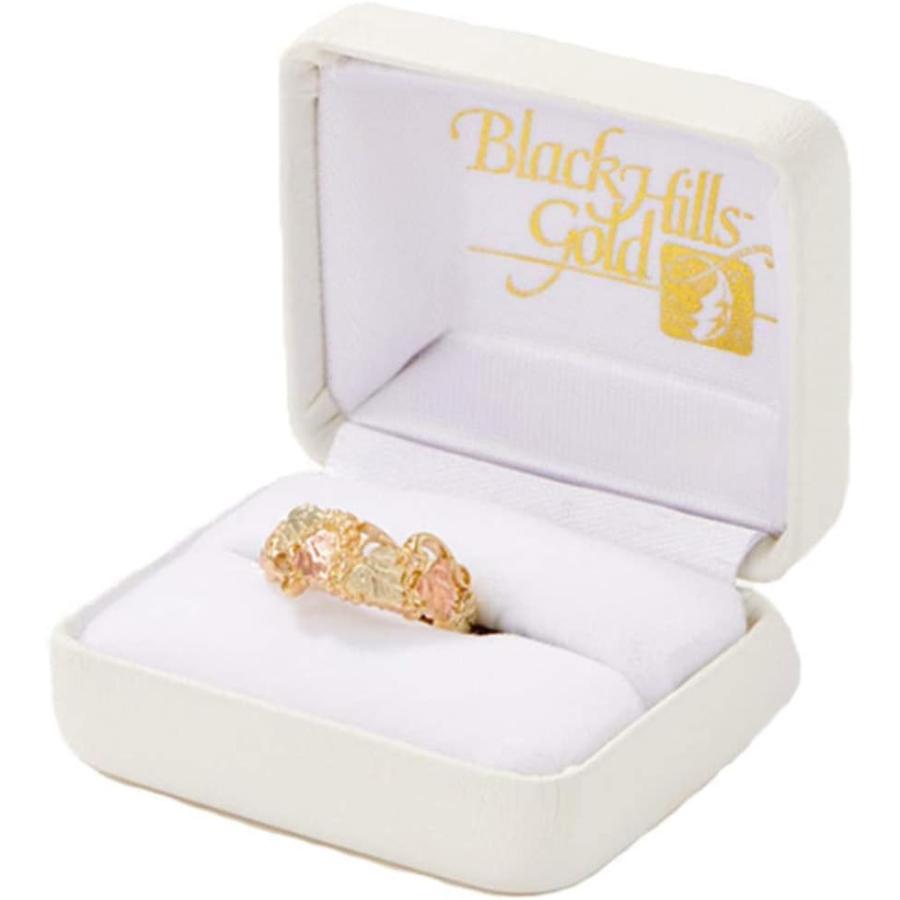 【並行輸入品】Black Hills ゴールドウェディングリング 10Kイエローゴールド 12Kグリーンゴールド&ローズゴールドの画像