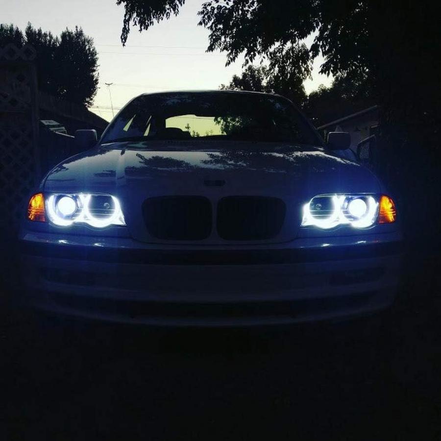 【並行輸入品】iJDMTOY 7000K Xenon White 284-SMD LED Angel Eyes Halo Ring Lighting_7