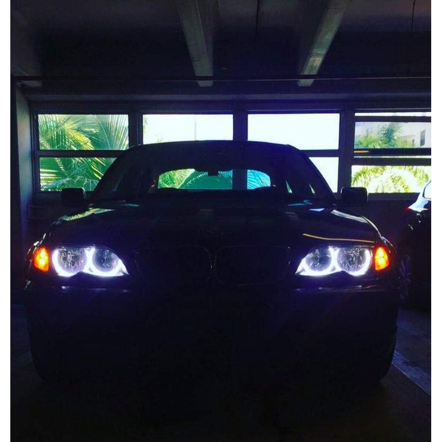 【並行輸入品】iJDMTOY 7000K Xenon White 284-SMD LED Angel Eyes Halo Ring Lighting_8