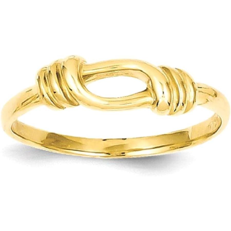 【並行輸入品】14k Yellow Gold Love Knot Ring Fine Jewelry For Women Gifts For Herの画像