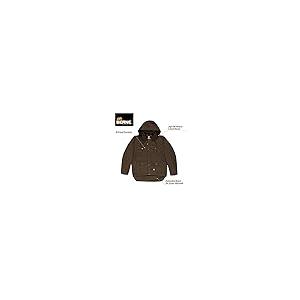 【並行輸入品】Berne Men's Heartland Washed Duck Zip Off Hooded Work Coat, X Laの画像