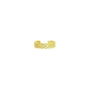 ゴールドトリニティノットケルトトーリング 10K Yellow Gold Celtic Trinity Knot Woven Et 並行輸入品｜good-face｜06