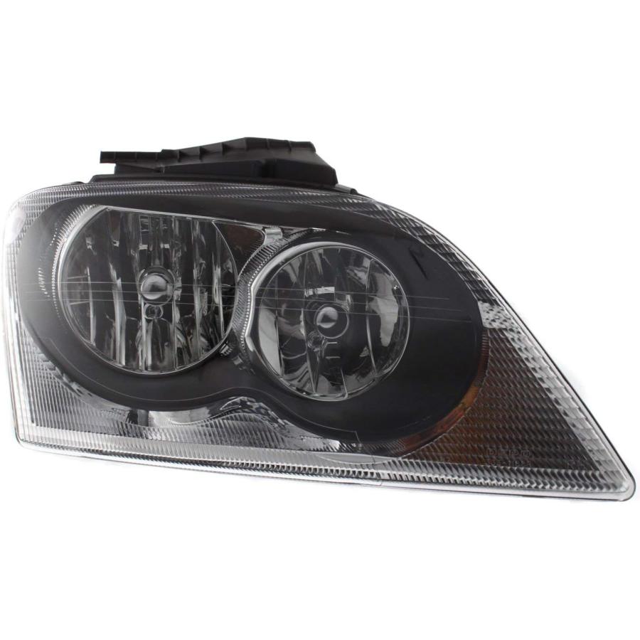 【並行輸入品】Evan-Fischer ヘッドライトセット 2004-2006 Chrysler Pacifica 左ドライバーと右助手席側ハロゲン電の画像