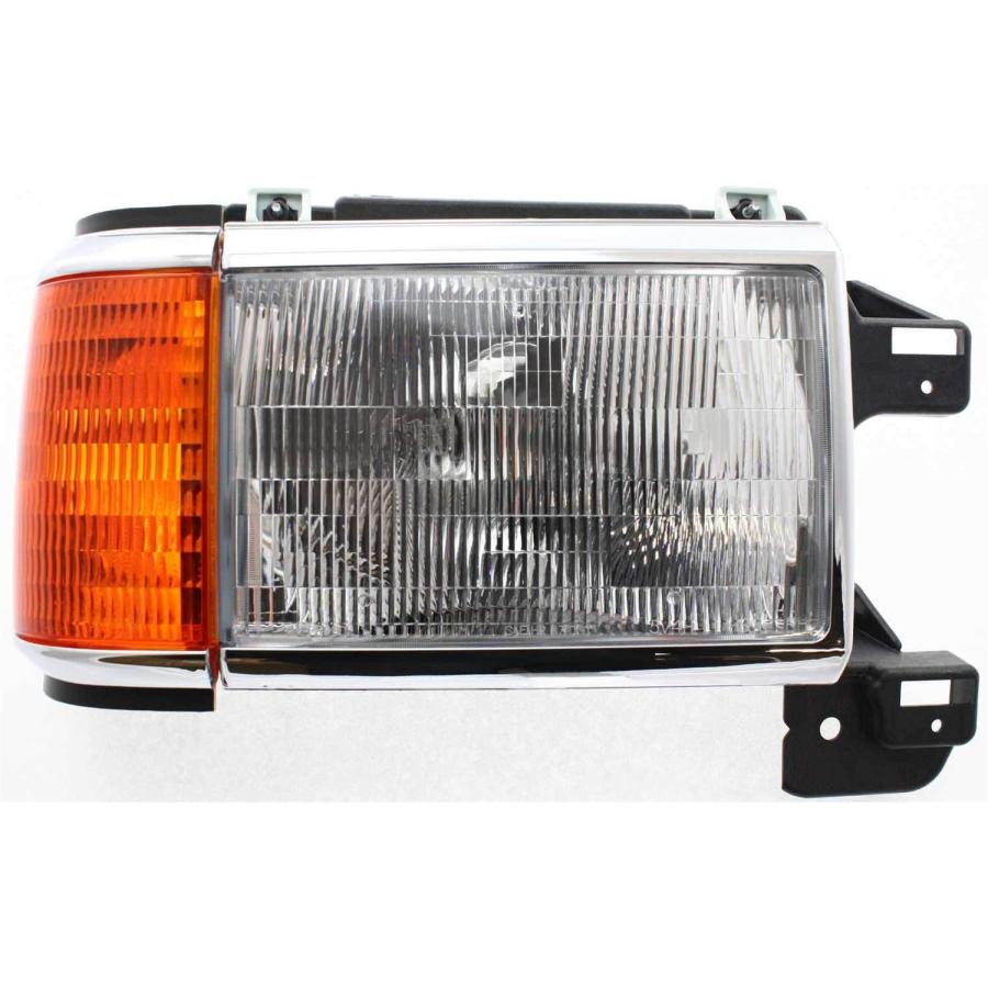 【並行輸入品】Evan-Fischer ヘッドライトセット 1987-1991 Ford F-250 Bronco 左ドライバーと右助手席側ハロゲン電の画像