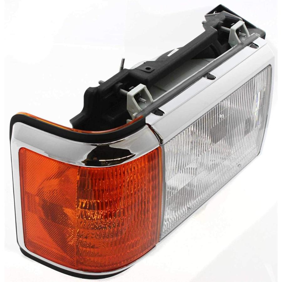 【並行輸入品】Evan-Fischer ヘッドライトセット 1987-1991 Ford F-250 Bronco 左ドライバーと右助手席側ハロゲン電の画像