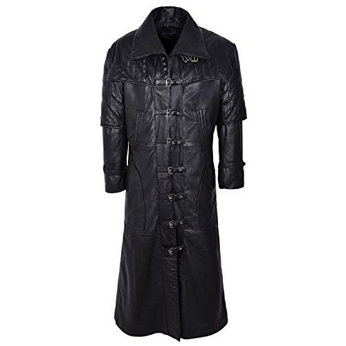 【並行輸入品】Smart Range メンズ キャプテン フルレングス Van Helsing ナッパレザー ジャケット コート US サイズ:の画像