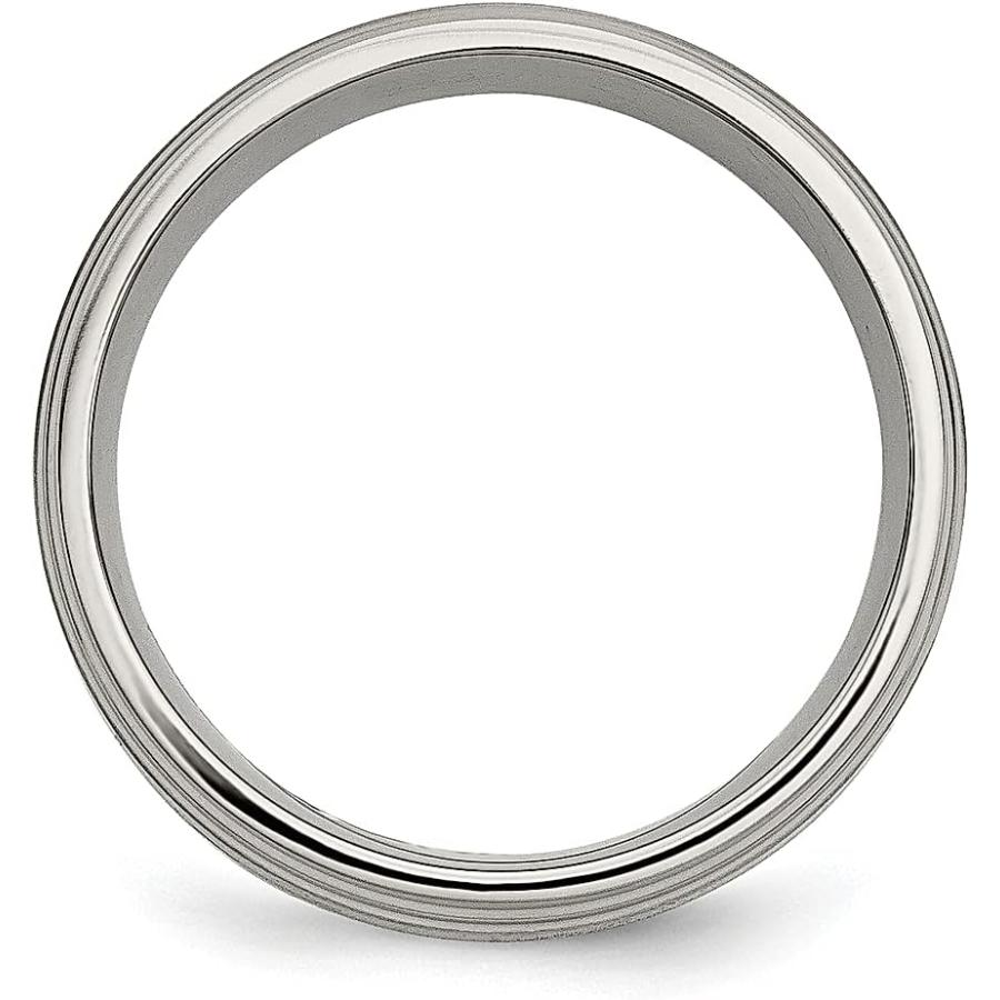 【並行輸入品】ICE CARATS チタン つや消し センター 14K ゴールドインレー 8mm リッジエッジ 結婚指輪 指輪 貴金属 ファインジュエの画像