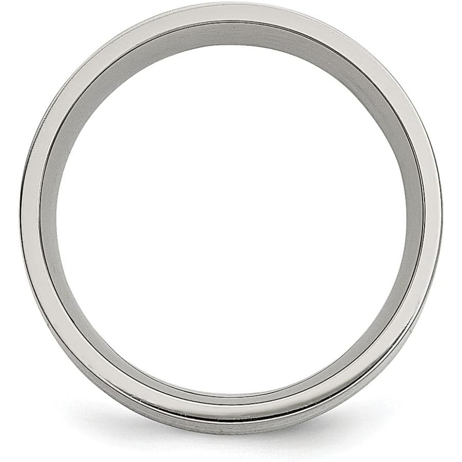 【並行輸入品】ICE CARATS チタンつや消し14Kゴールドインレー 8mm フラットウェディングリング 指輪 貴金属ファインジュエリー 女性へのの画像