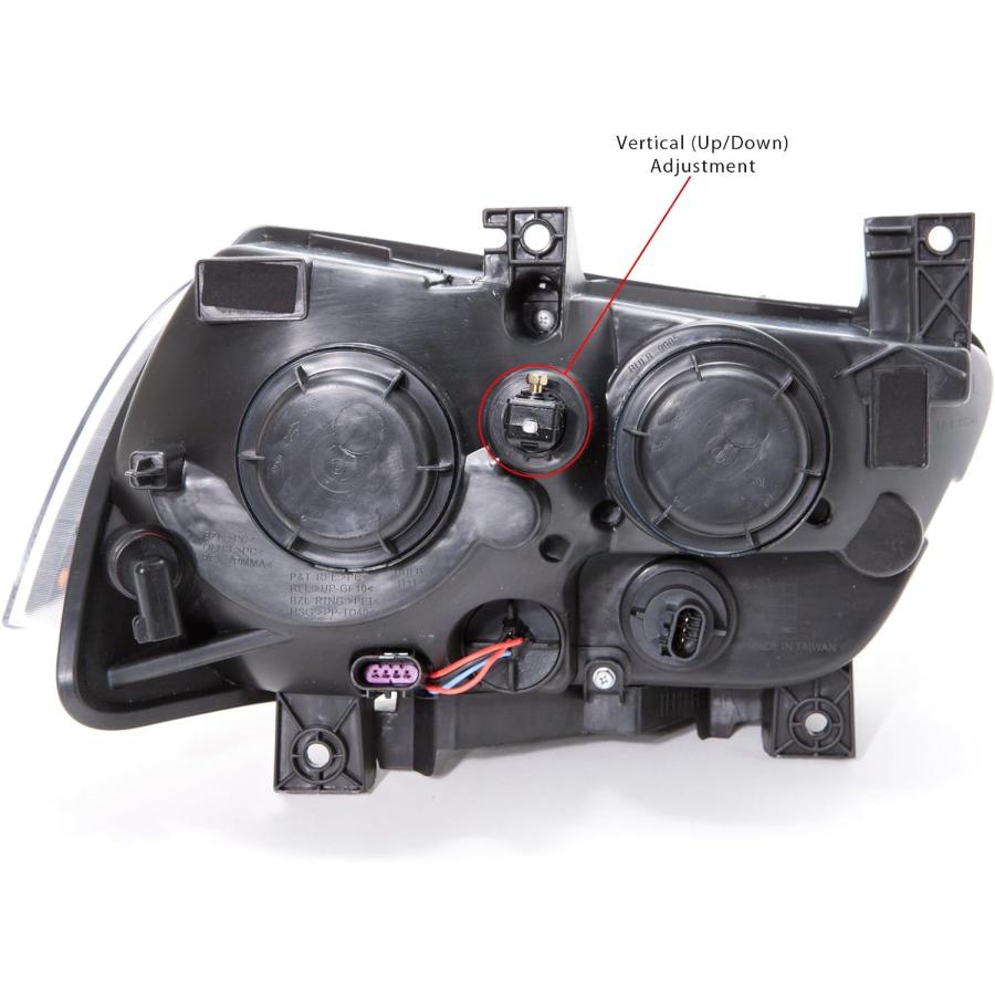 【並行輸入品】HEADLIGHTSDEPOT Black Housing Halogen Headlight Compatible With Dodg_1
