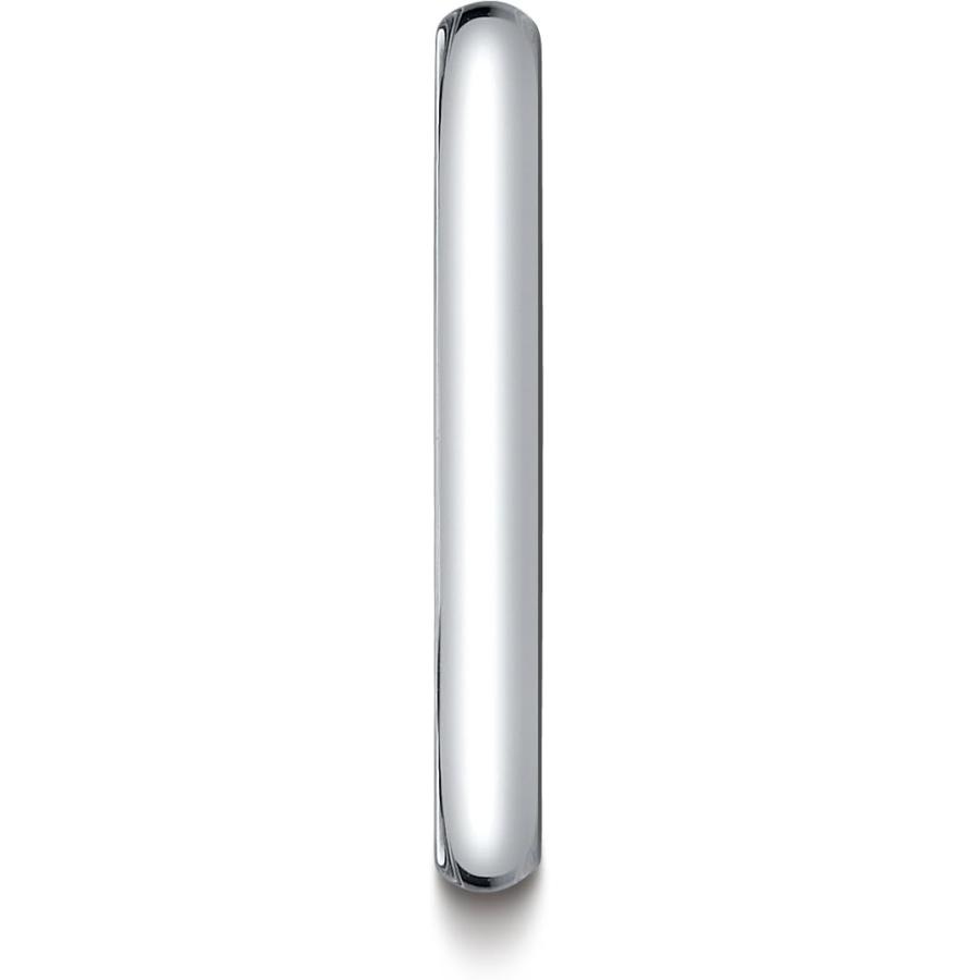 【並行輸入品】ベンチマークプラチナ2.5 MM Slightlyドーム型従来オーバルウェディングバンドリング(サイズ4   15 )の画像