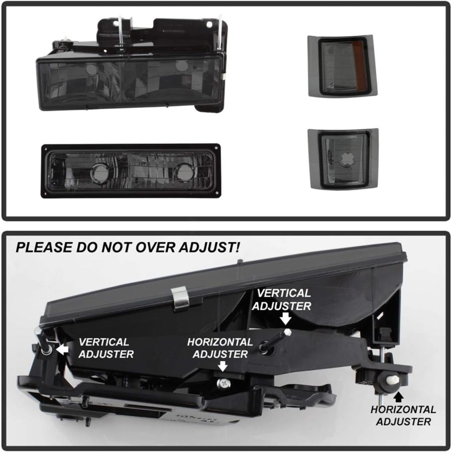 【並行輸入品】Spyder Auto クリスタルヘッドライト HD-JH-CCK88-AM-SM-SET　_4