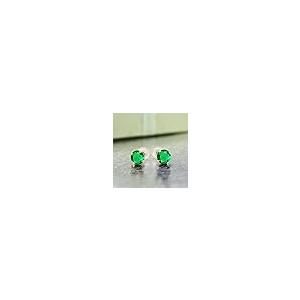 【並行輸入品】Gem Stone King 1.54カラット ナノエメラルド ピアス 14金 イエローゴールド K14 5月 誕生石 Gem S_5