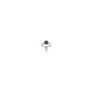 【並行輸入品】0.04?CTダイヤモンド& 1.58?CTアメジストリング14?Kイエローゴールド Studs Galore 0.04 Ctsの画像