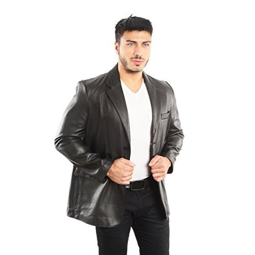 【並行輸入品】REED BLAZER US サイズ: Medium REED LEATHER BLAZER JACKET (IMPORTED)の画像