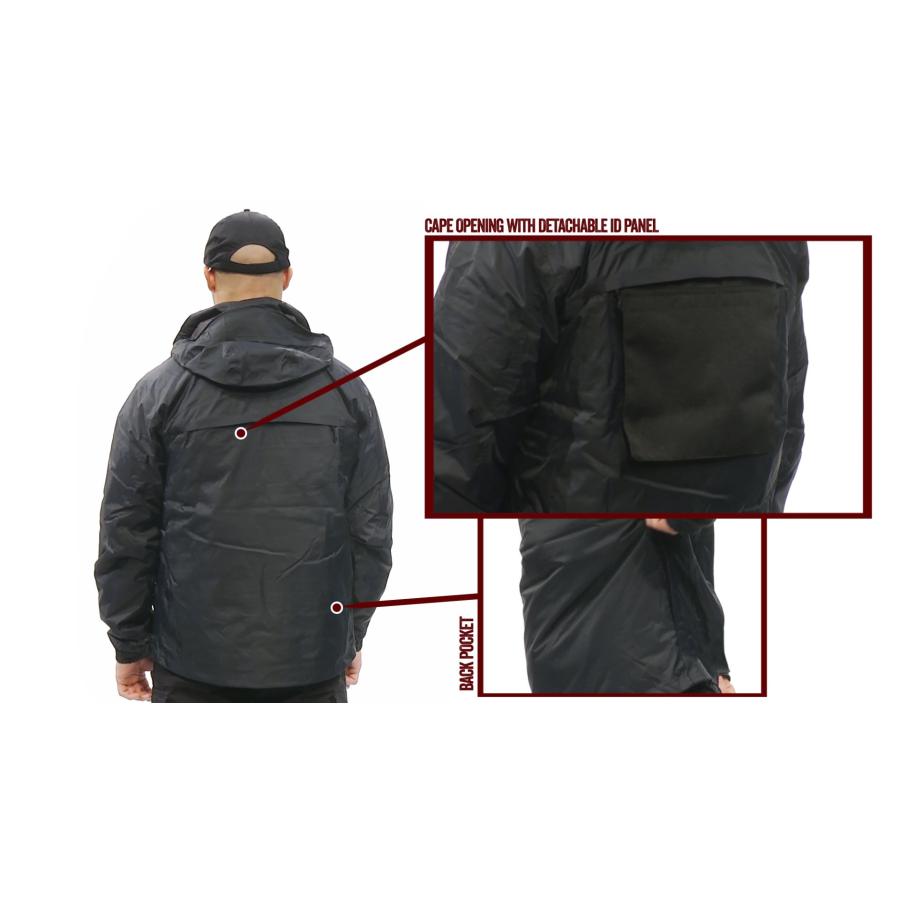 【並行輸入品】TRU SPEC メンズ H2O Proof 3 in 1 ジャケット ブラック L TRU SPEC Men's H2O Proの画像