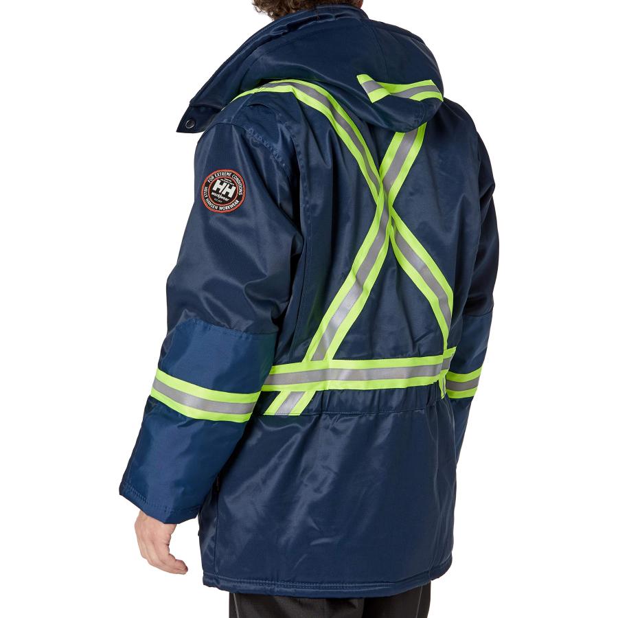 【並行輸入品】Helly Hansen作業着メンズWeyburn高い可視性パーカージャケット US サイズ: 3L カラー: ブルー Hellyの画像