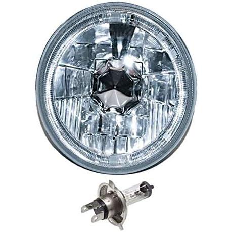 【並行輸入品】OCTANE LIGHTING 5-3/4インチ ホワイト LED ハロゲン 電球 ヘッドライト エンジェルアイ クリスタル クリアセッ_4