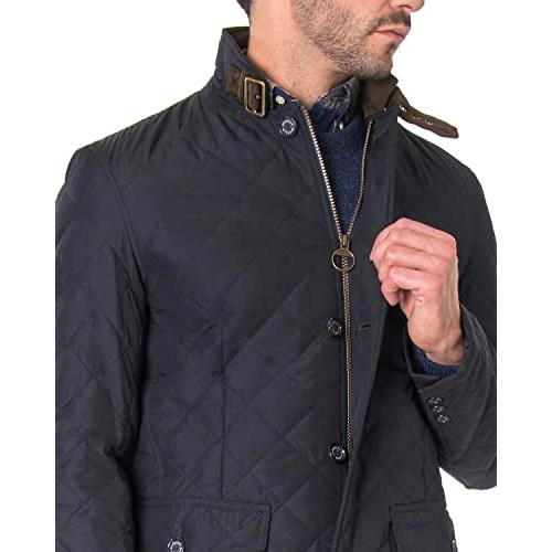 【並行輸入品】Barbour Quilted Lutz Jacket (Navy, X Large)の画像