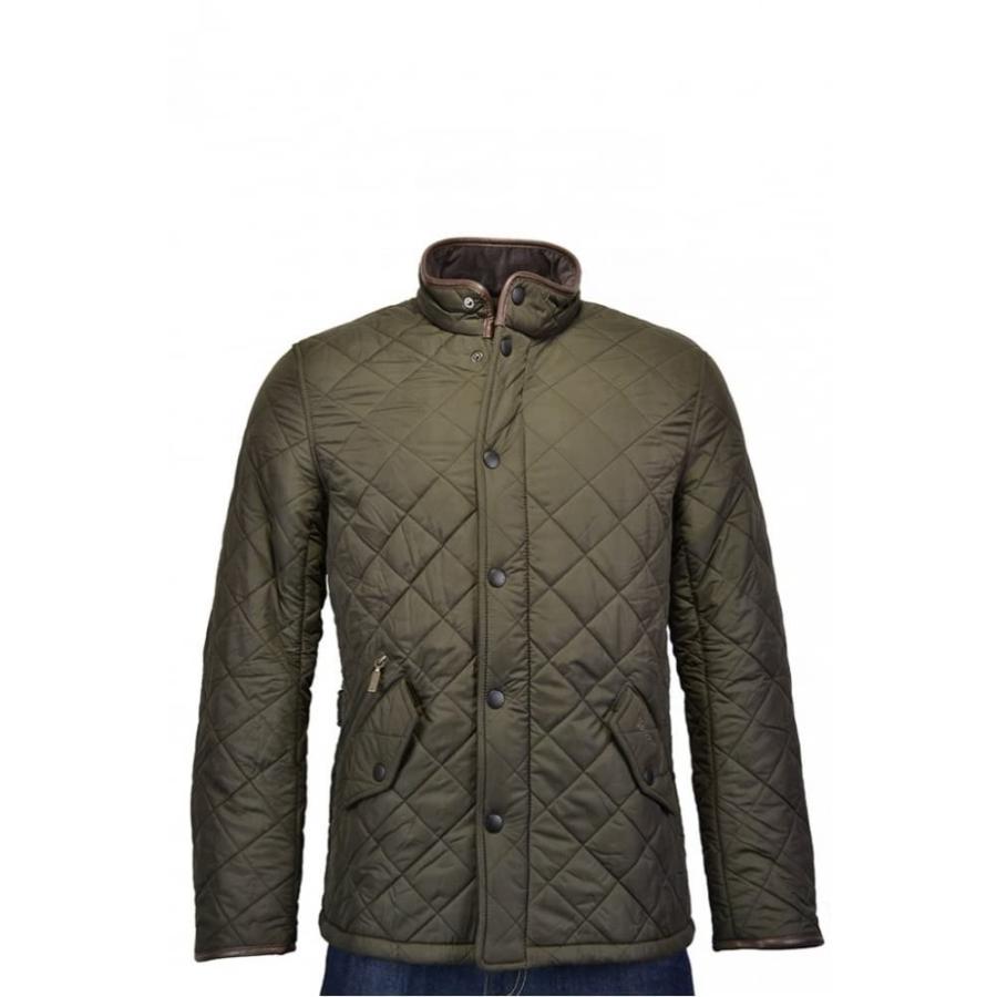 【並行輸入品】Barbour OUTERWEAR メンズ US サイズ: Large カラー: グリーン BARBOUR MEN'S POWELの画像